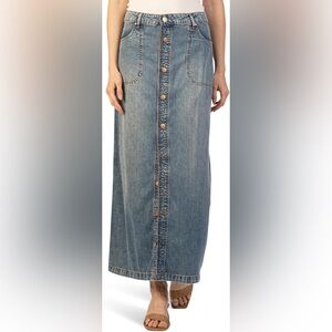 Kut from the Kloth Blue Denim Skirt